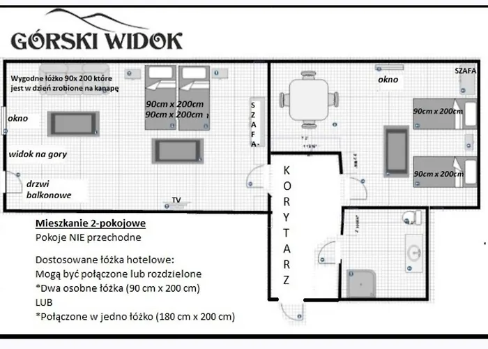 Kwatera prywatna Gorski Widok I Pokoje- Salon Kominkowy *